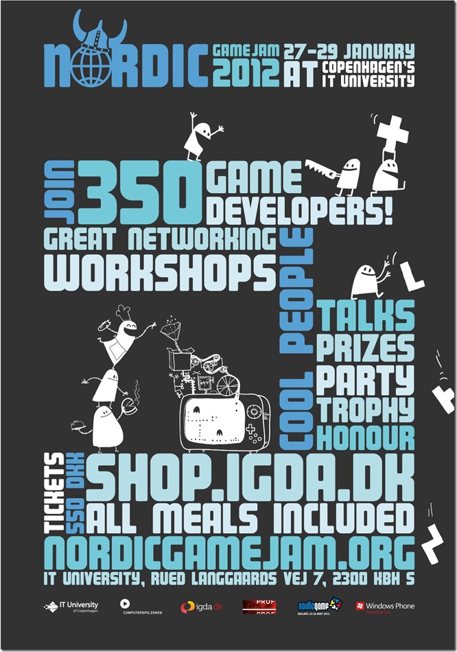Nordic Game Jam 2012 poster